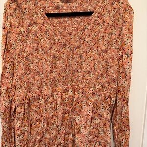 Sonoma Pink Textured Knit Top